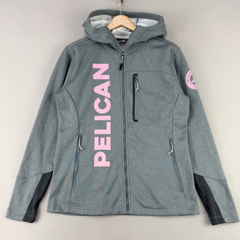 Pelican Brewing Jacket Womens Small Full Zip Hooded Softshell Fossa Outerwear